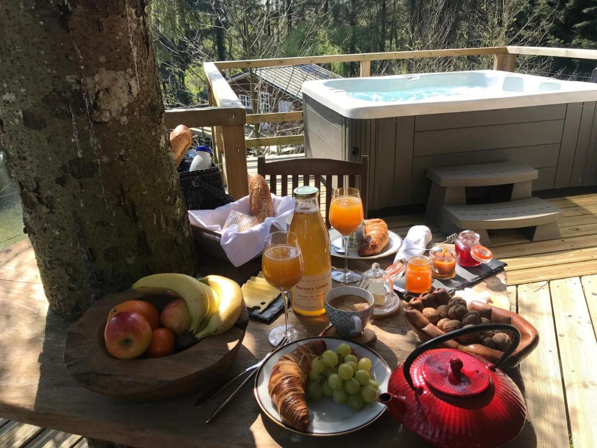 Les Cabanes De Koad'Dour - Sejour Spa Dans Les Arbres Les Portes du Coglais Buitenkant foto